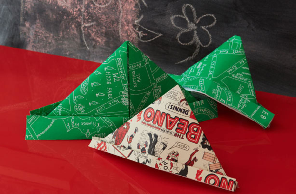 Easy crafts for kids illustrated by paper hats