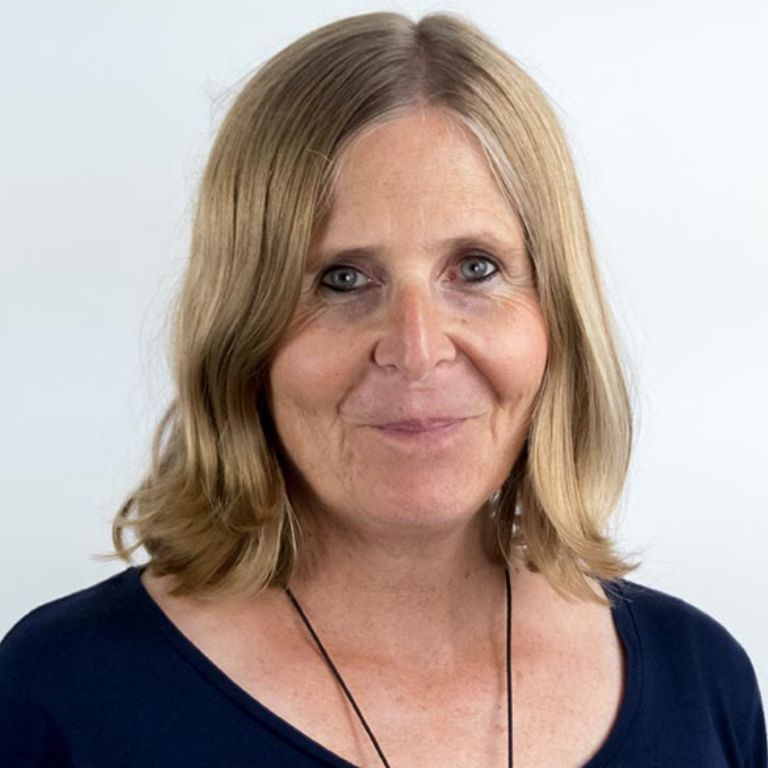 Woman smiling at camera