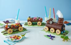 No-bake train cake