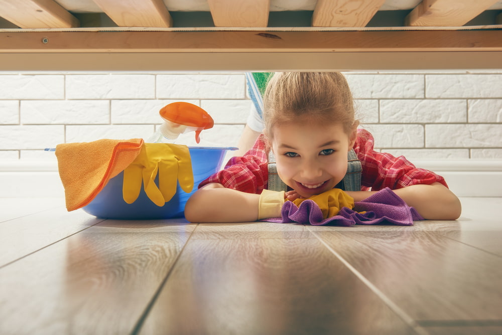 keep a clean house with kids