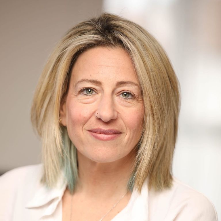 Woman smiling at camera