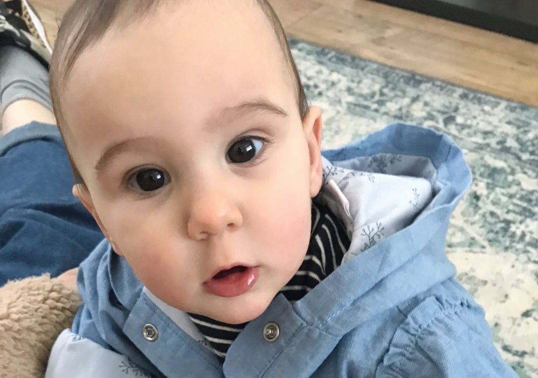 baby looking at camera